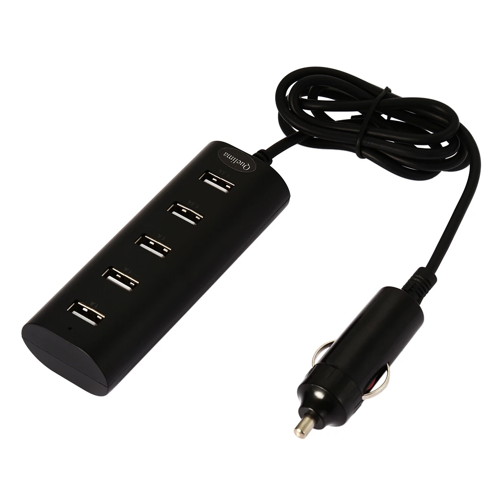 Multi functional Five USB Ports Car Charger Multi Hub Adapter Sockets