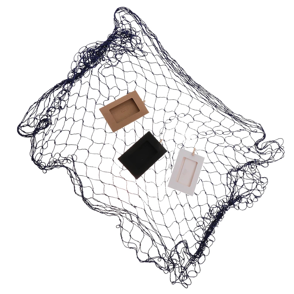 Creative Hanging Photo Display Photo Frame DIY Fishing Net Wall Art Picture Holder With Paper Picture Frame Clips Nails