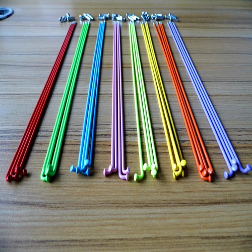 colored bicycle spokes