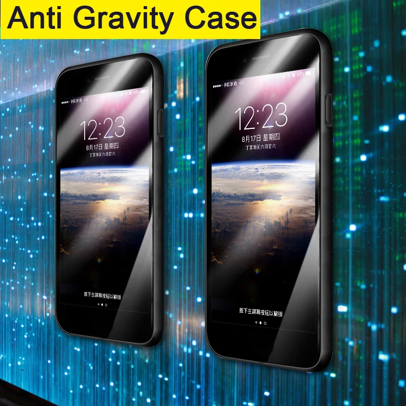 

Anti Gravity Case For Huawei Honor 5X 6X 7X 8X G9 Plus Magical Nano Suction Cover Frame Adsorbed Case For Huawei GR5 Y5 Y6 2017