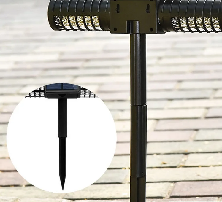 Luzes do Jardim Villa ao ar ao ar Livre Luz à Prova Solar Inseto Assassino Dwaterproof Água Villa Mosquito Repelente Gramado Luzes Inserção 14 Ao ar livre solar inseto assassino luz