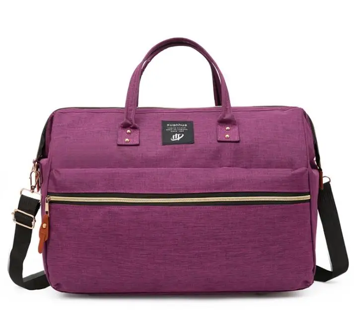 Популярные женские дорожные сумки для йоги, тренировочные спортивные сумки для спортзала, водонепроницаемые, для фитнеса, через плечо, Оксфорд, женские сумки через плечо, Sac De Sport - Цвет: Large Purple