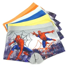 12 Pcs/Lot Boys Underpants Cartoon Spiderman Underwears Baby Kids Panties Children Boxer Briefs Mixed Teenagers Underwears