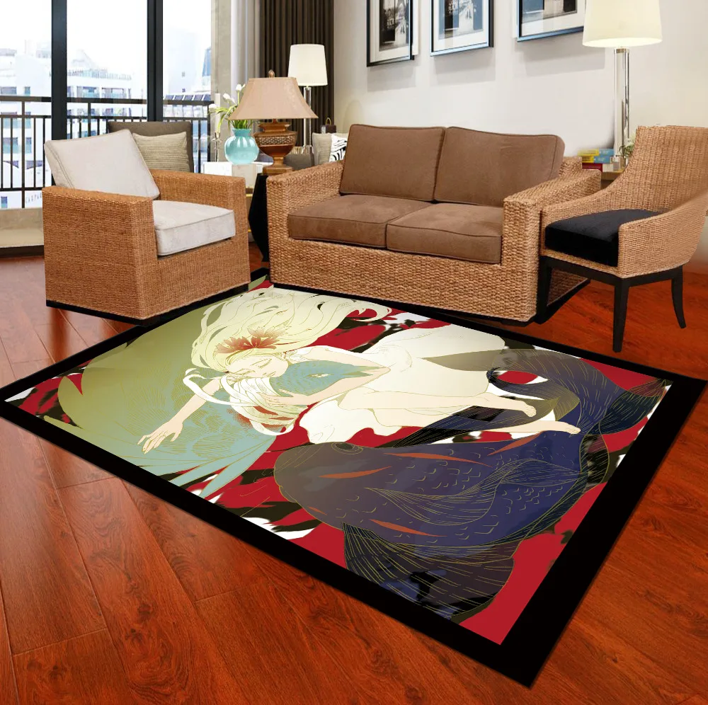 3 Size multipurpose decoration Morden style Print Floor mat for