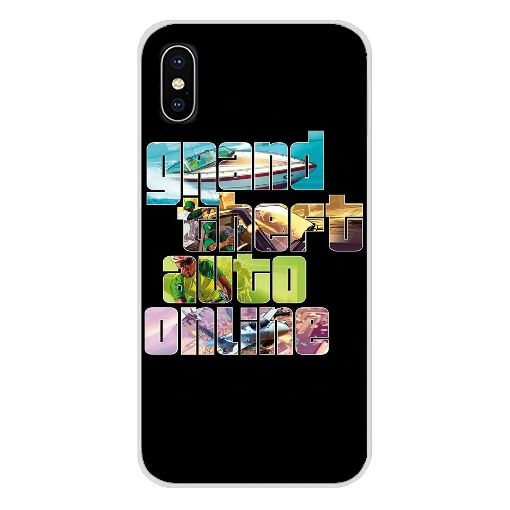 Чехол из ТПУ для Samsung Galaxy S3 S4 S5 Mini S6 S7 Edge S8 S9 S10 Lite Plus Note 4 5 8 9 GTA grand theft auto V san