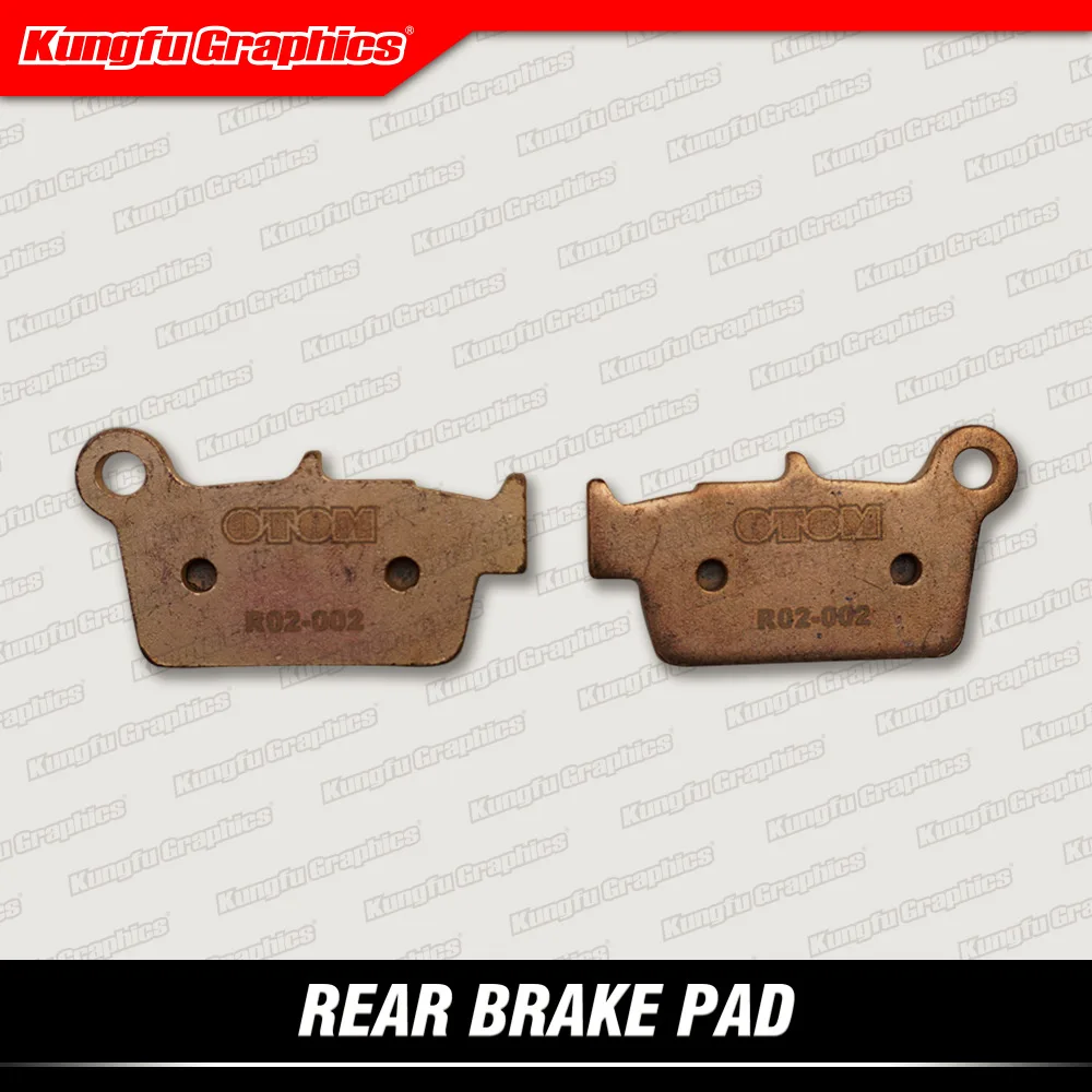 

KUNGFU GRAPHICS Rear Brake Pad for YAMAHA YZF GASGAS EC KAWASAKI KXF SUZUKI RMZ Motocross Enduro MX Bike