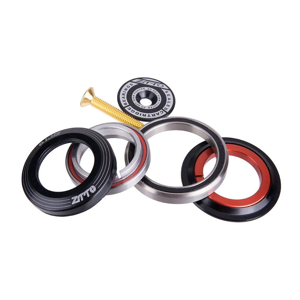 Bicycle Bearing Headset 42mm 52mm 4252ST CNC 1 1/8"-1 1/2" Tapered Tube fork Straight IS42 IS52 Head Tube Set