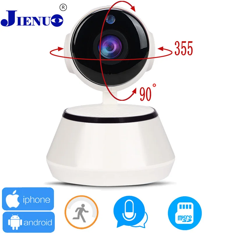 JIENU IP Camera with wifi Home Security video Camera font b wireless b font Surveillance Baby