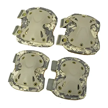 

Universal Tactical Airsoft X Shape Protective Knee Elbow Pads Set Protector Gear Sports Hunting Knees Support Bag Shooting Pads