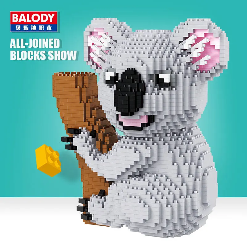 Balody 2100 шт. австралийская коала 16054 животных модель DIY Алмаз Мини здания