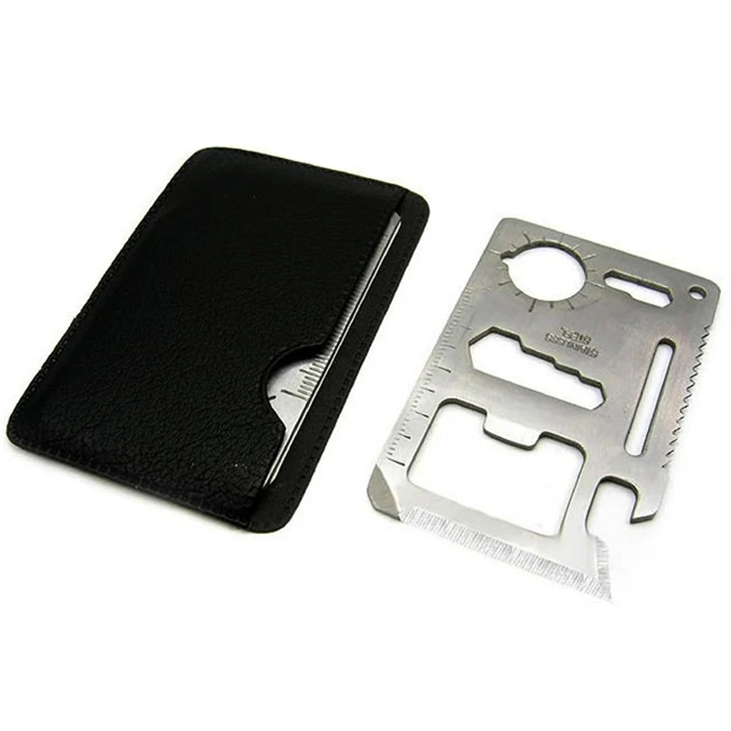 

Multipurpose Pocket Survival Tool Function Outdoor Universal Lifesaving Saber Card Portable TT-best