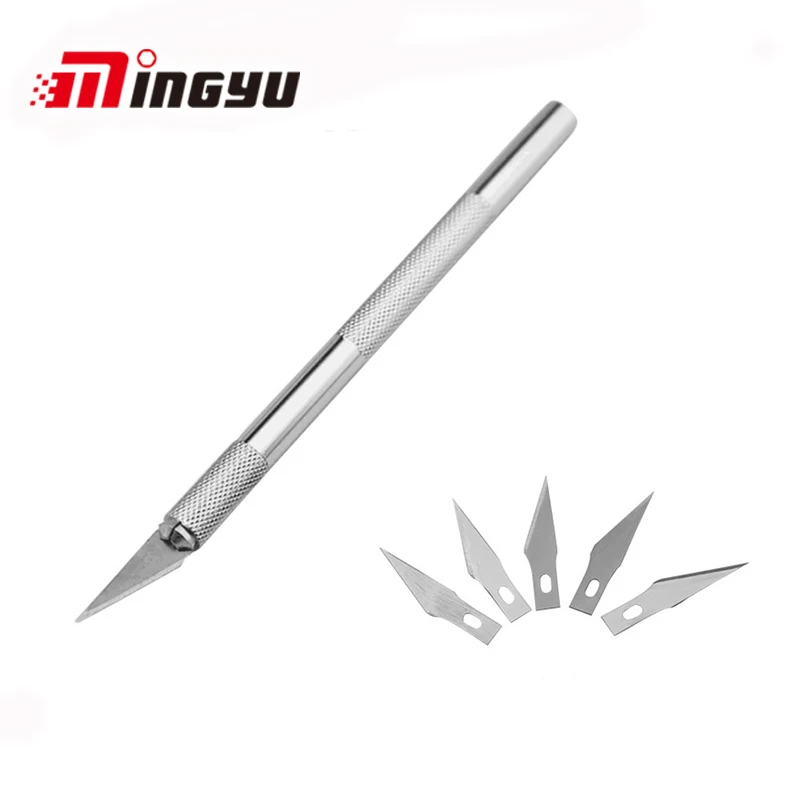 QWORK-Precision-Hobby-Cutting-Carving-Knife-with-6-Blades-Sculpture-Tool-For-Art-Hobby-Scrapbooking-And