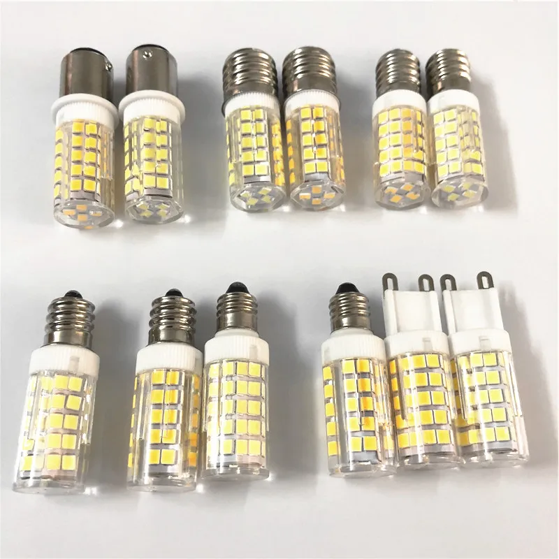 G9 E11 E12 E14 E17 BA15D SMD2835 64 светодиодов 6 W AC110V AC220V светодиодные лампы украшения свет матовый кукурузной формы лампы 10 шт./лот