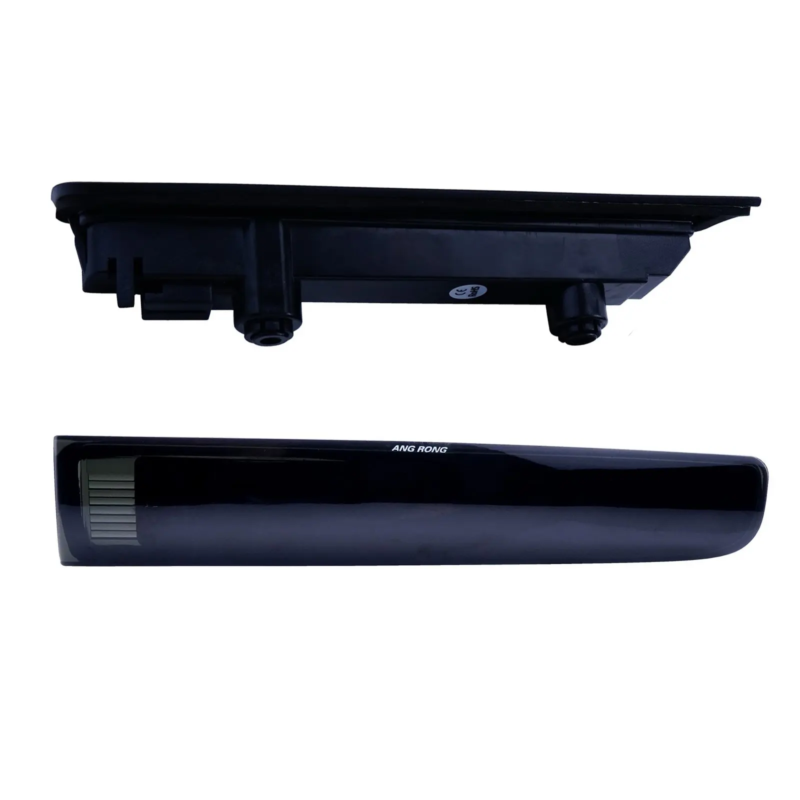 Top For VW T5 Transporter Barn Door Red LED High Level Brake Stop Light Black Lens L+R 8
