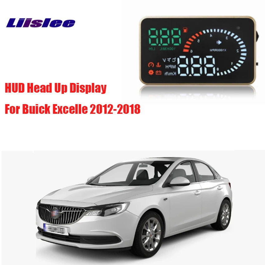 Liislee автомобилей HUD Head Up Дисплей OBD2 Интерфейс X6 для Buick Excelle 2012-2018 Совет расход топлива