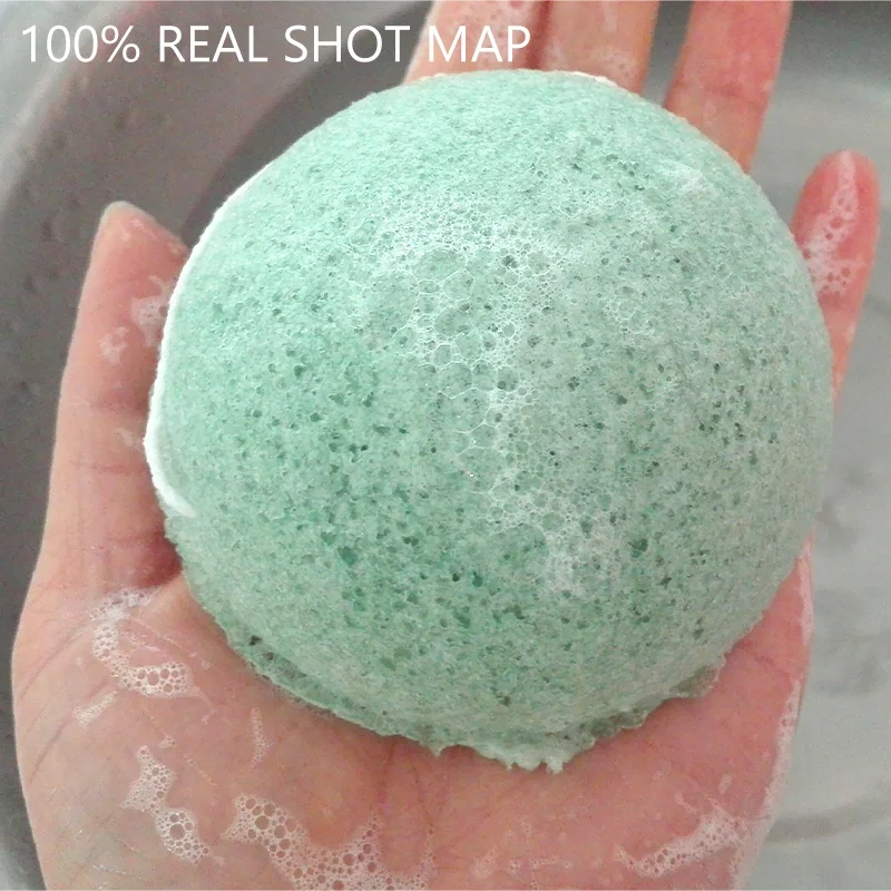 10pcs Konjac Sponge for Washing Face Round konjac konnyaku sponge Facial Cleansing Exfoliator Bathing Puff 5