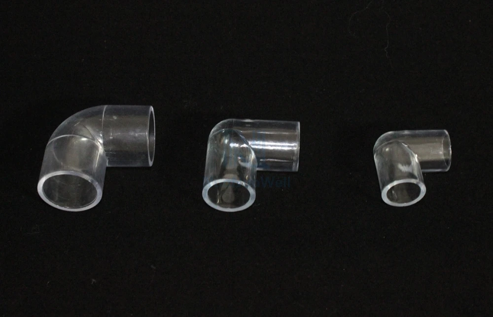 NuoNuoWell 50 шт-упаковка 16 мм 20 мм 25 мм прозрачные акриловые пластиковые трубы соединения 90 градусов локоть разъем аквариума орошения DIY
