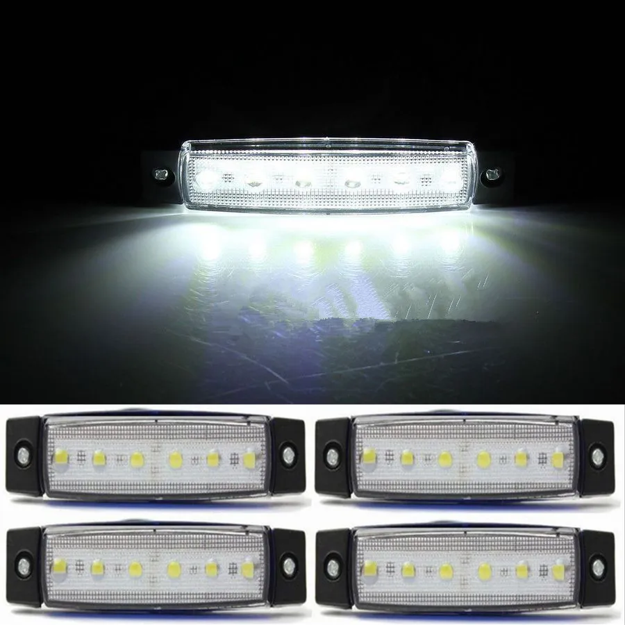 

6 LED Bus Van Truck Trailer Side Marker Indicators Lights Sealed For Volvo FH16 For Benz Actros Zetros6 Stralis