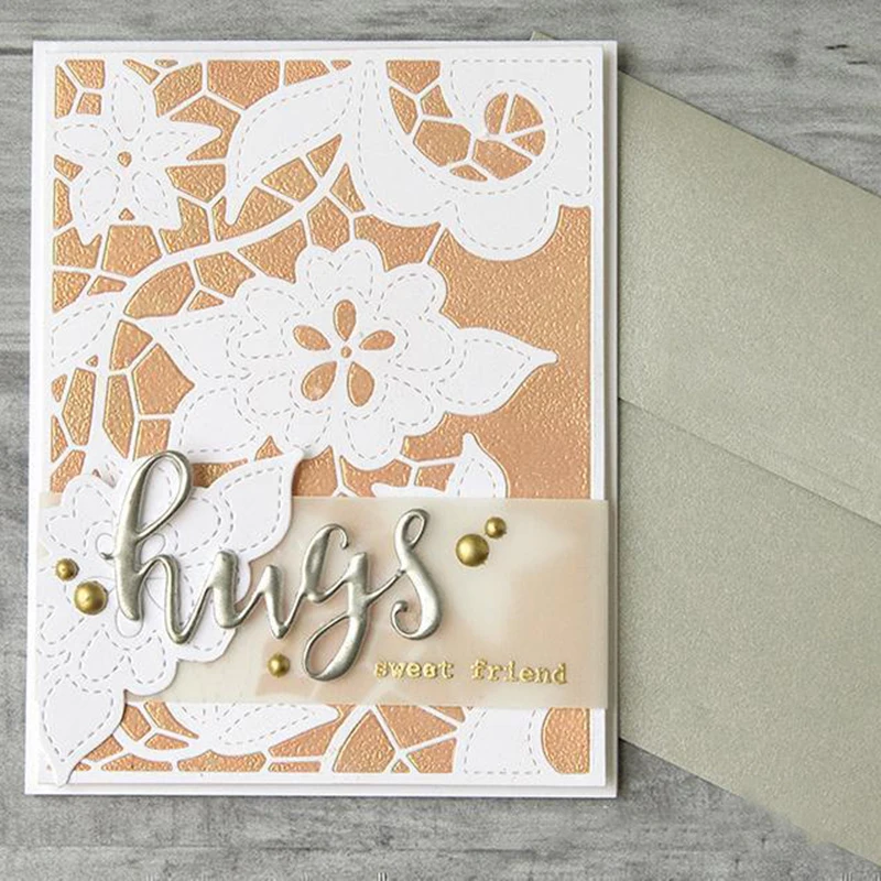 

SP DOODLE LACE COVER PLATE Metal Cutting Dies and stamps DIY Scrapbooking Card Stencil Paper Cards Album Decoration