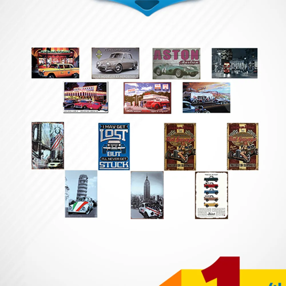 

Bus Tractor Car Metal License Plate Vintage Home Decor Tin Sign Bar Pub Garage Decorative Metal Sign Metal Painting Plaque