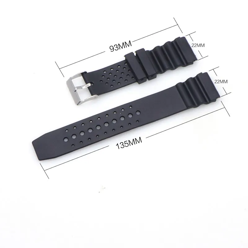 18mm 20mm 22mm Watchband Silicone Rubber Bands For Watches EF Replace Electronic Wristwatch Band Sports Watch Straps