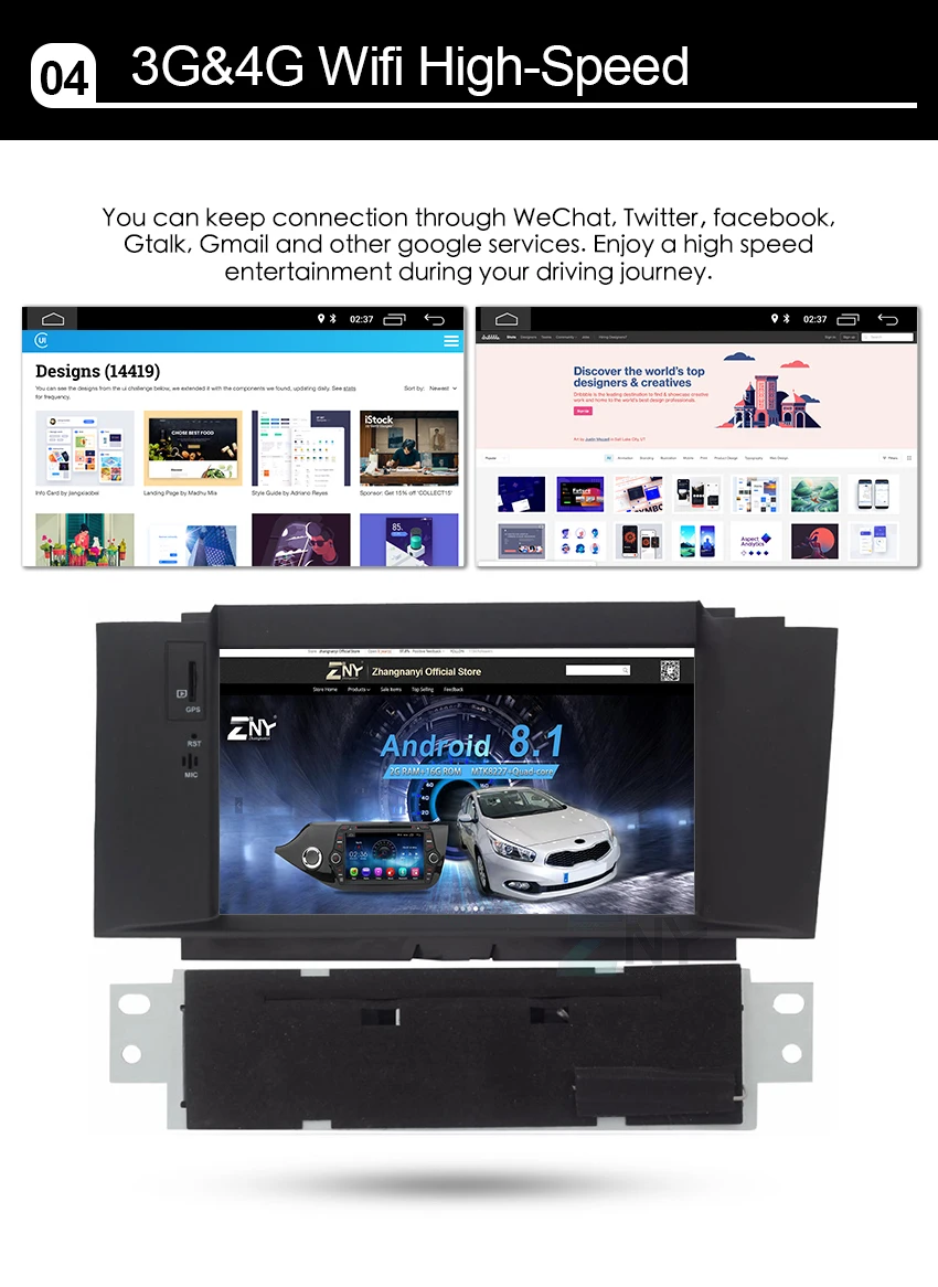 Clearance 7" HD Android 8.1 Car DVD For Citroen C4L 2011 2012 2013 2014 2015 Auto Radio FM RDS Audio Video WiFi GPS Navi Backup Camera 6