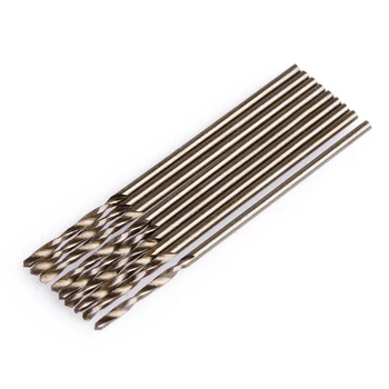 

2018 10Pcs/Set 1mm M35 Triangle Shank HSS-Co Cobalt Twist Drill Spiral Drill Bit