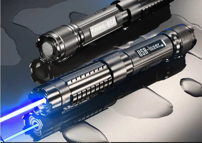 Escala de Papel a 10000 Alta Potência Mais Poderoso Militar 450nm 100000m Caneta Ponteiro Laser Azul Foco Ajustável Queima Metros 13 caneta ponteiro laser azul foco ajustável queima