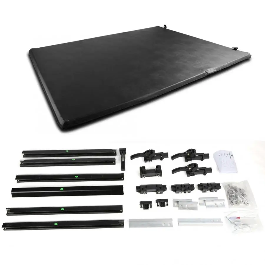 For 2014-2018 Ford F-150 5.5ft//66in Bed Soft Tri-fold Tonneau Cover Assemble