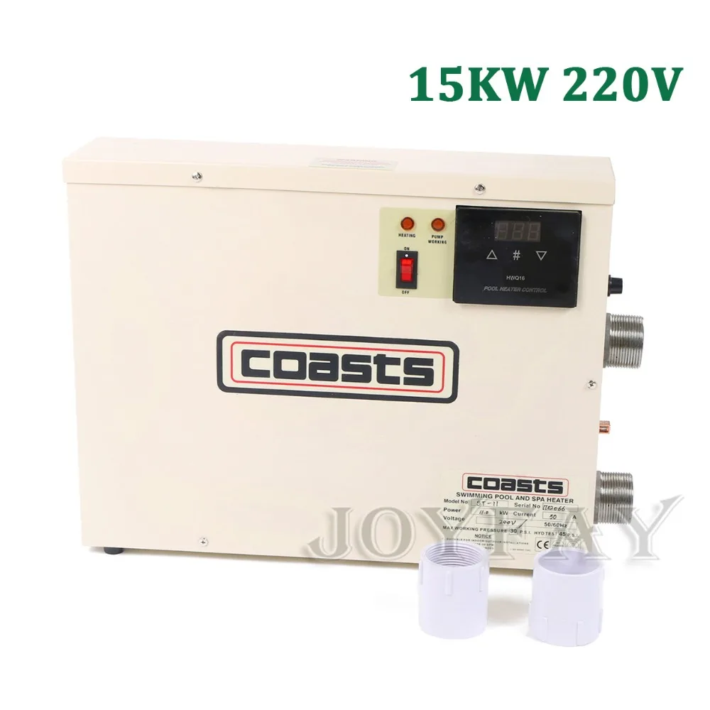 15KW 220V Thermostat Swimming Pool & SPA Home Bath Hot Tub Electric Water Heaterspa heat pump