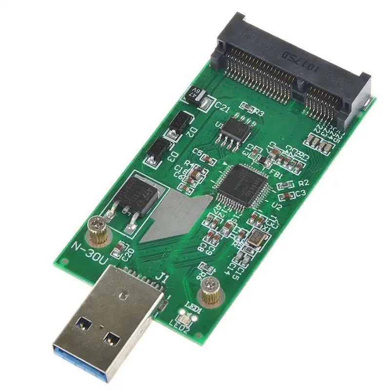 Usb 3 0 к Mini Pcie Msata Ssd Внешний Конвертор адаптер|Платы расширения| |