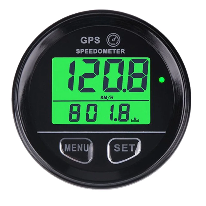 

Boat Car 61mm Digital GPS Speedometer Odometer Green Backlight mph 12V/24V With Backlight Yacht Vessel Motorcycle