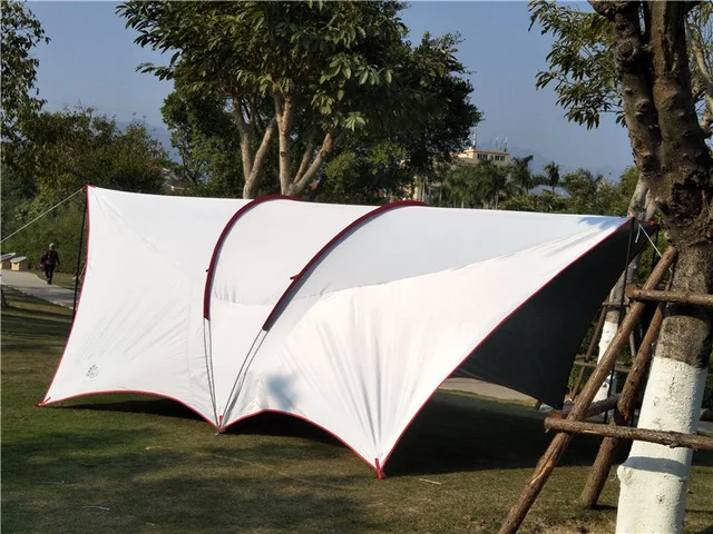 Ultralarge الأشعة فوق البنفسجية حماية 6-12 شخص الأسرة الشمس المأوى الشاطئ المظلة في الهواء الطلق التخييم خيمة شرفة كبيرة