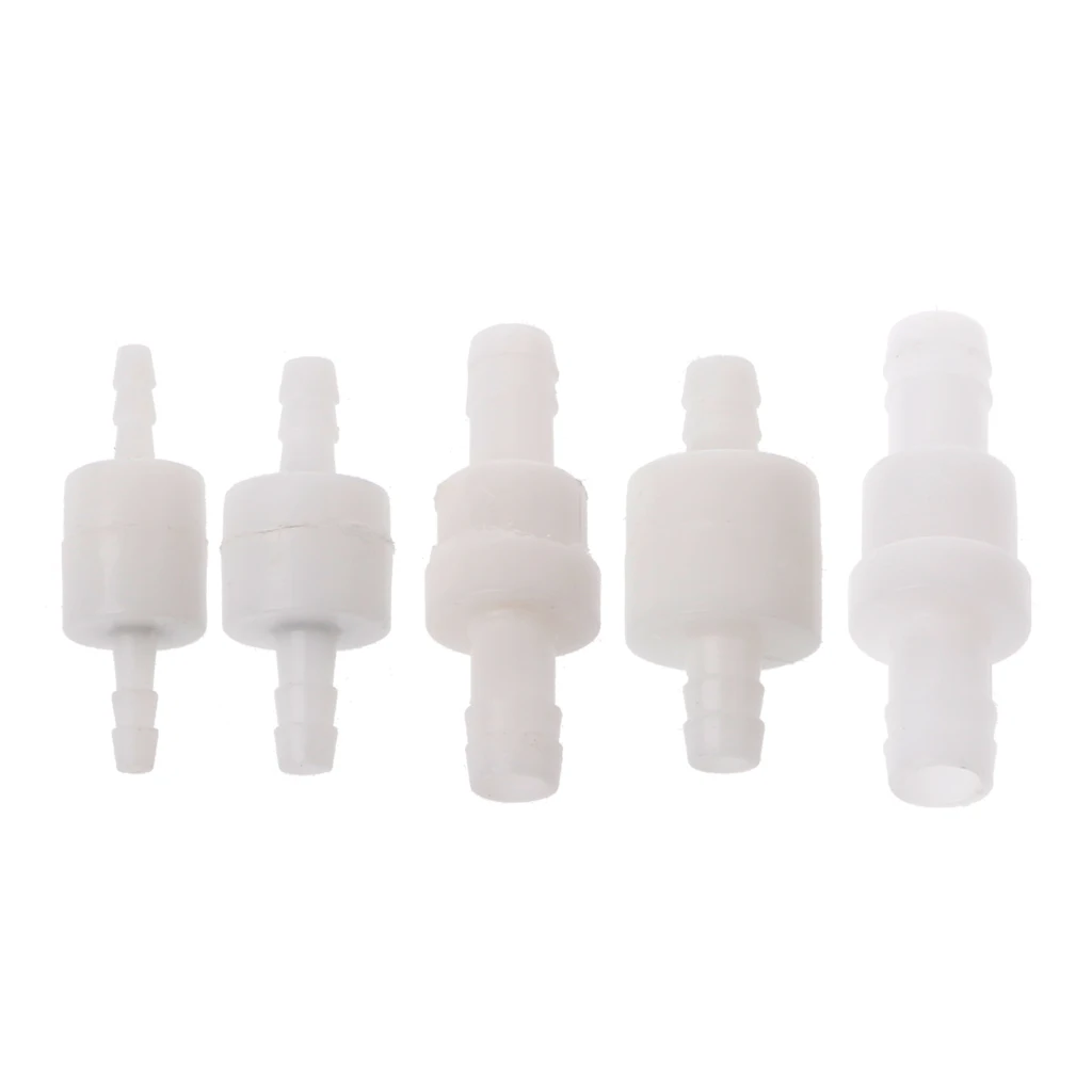 One Way Valve Plastic Non-Return Water Inline Fluids Check Valves for Fuel Gas Liquid