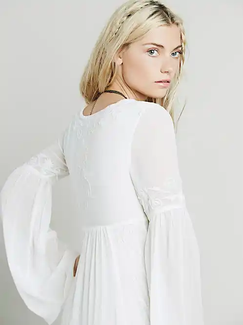 bohemian white dress uk