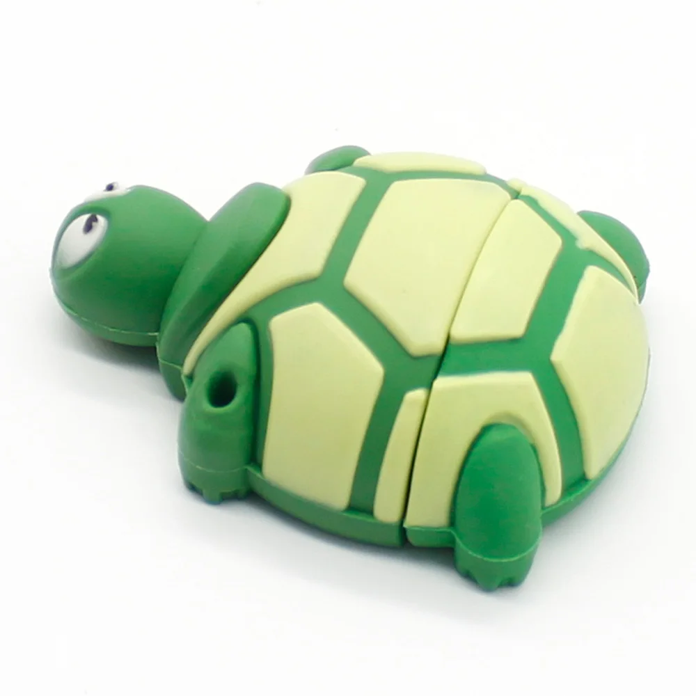 Cartoon Tortoise 64GB USB Flash Drives Cute Pendrive 32GB 16GB Memory Stick Sea Turtle Pen Drive 4GB 8GB I Flashdisk Funny Gifts