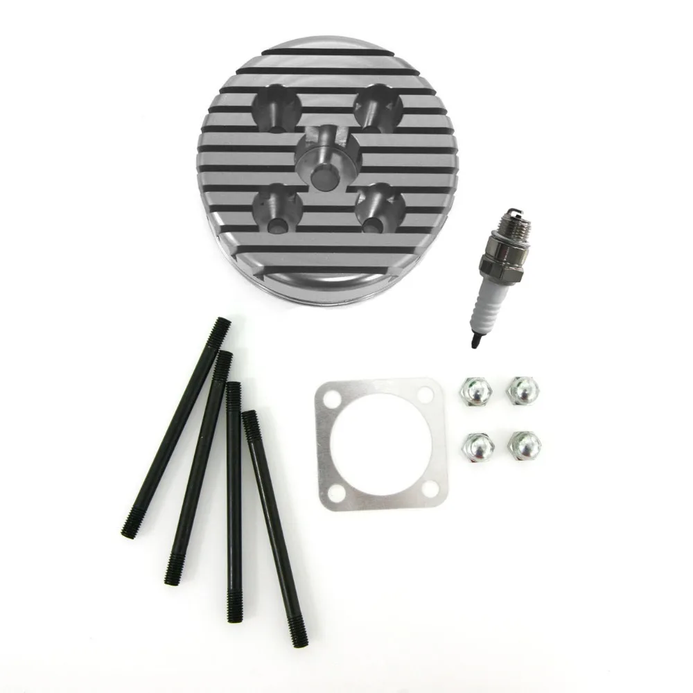 Racing CNC Cylinder Head Spark Plug Bolts Nuts for 66/80cc Motorized