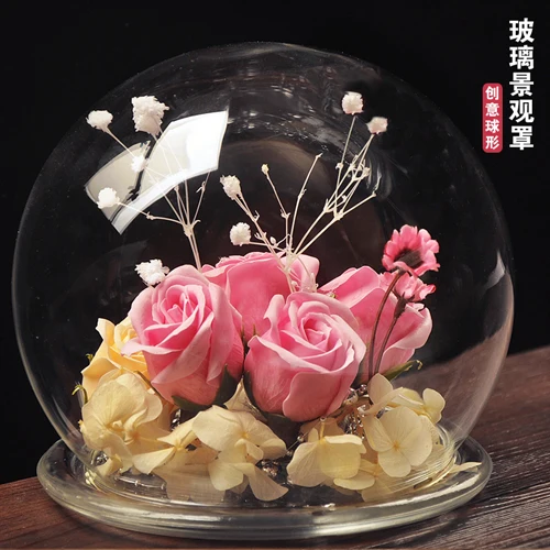 

O.RoseLif 1Piece Fashion DIY Transparent Glass Vase Crystal Ball Wedding Decoration Flower Vase Wedding Invitations