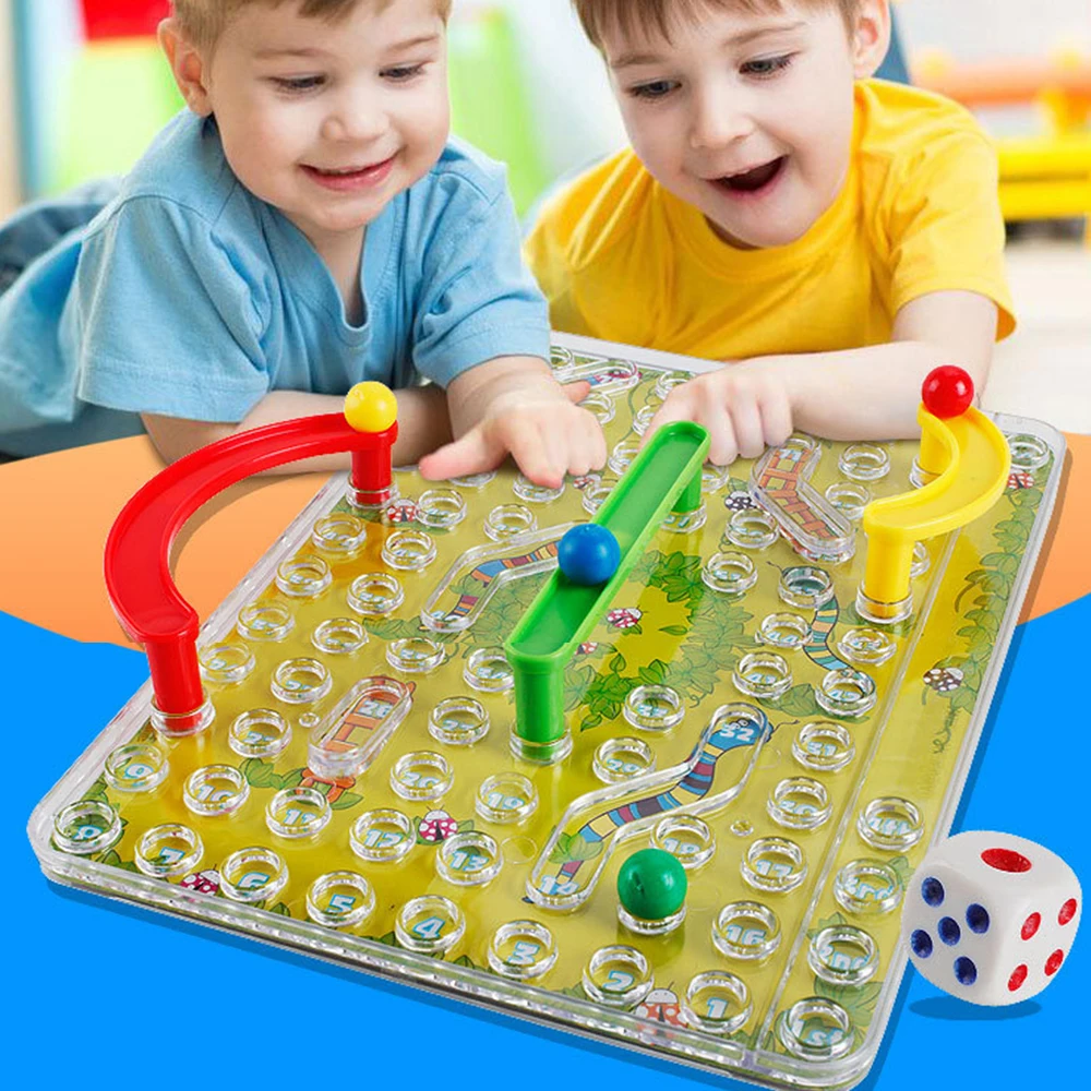

Children's Educational Toys Game Snake and Ladder Desktop Maze Game Parent-child Interactive Educational Toys for Children