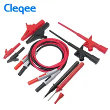 Cleqee P1600B 10-in-1 Electronic Specialties Test Lead kit Automotive Test Probe Kit Multimeter probe leads kit Banana plug