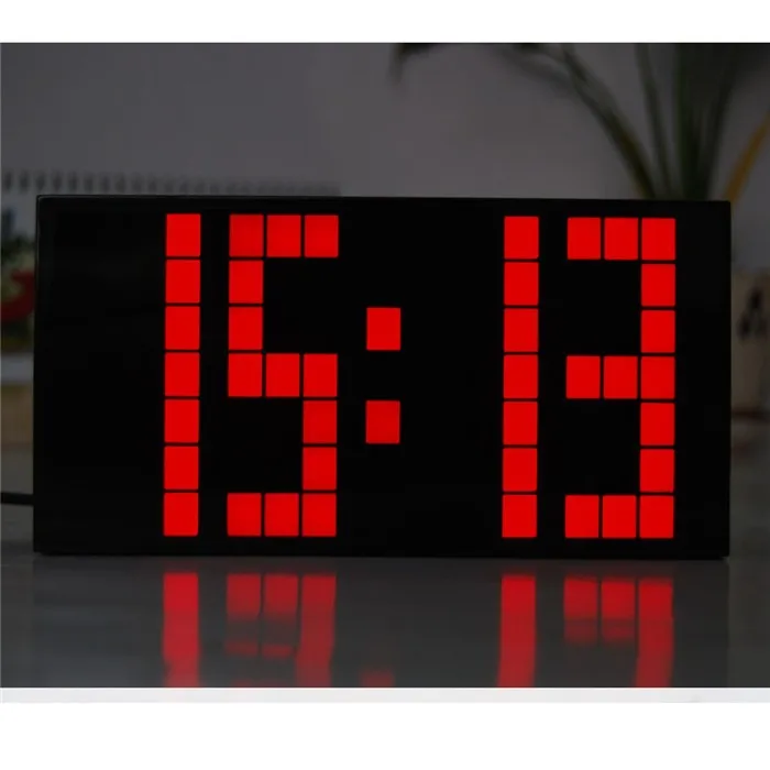 Электронные большие многофункциональные светодиодный цифровые часы с таймером, датой, Термометр Будильник часы для рождественского подарка