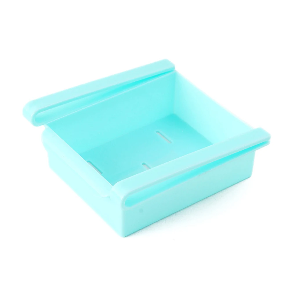 Кухонная горка, холодильник, Настольный ящик для хранения, ящик для хранения, стойка для хранения, кронштейн для ящика, тип изоляции, экономия пространства - Цвет: blue