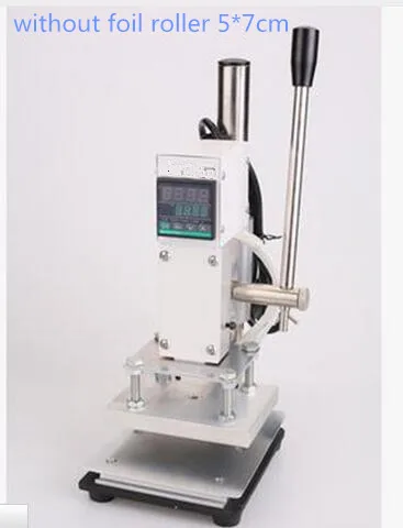 

Hot Foil Stamping Machine Manual Bronzing Machine for PVC Card leather and paper stamping machine
