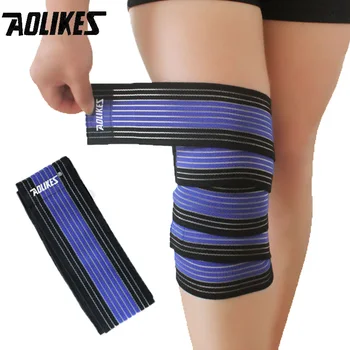 

High Elastic Bandage Knee support Pad Warm Running Outdoor Sports Leggings Kneepad Anti-sprain Medical Protective Gear 1 Piece