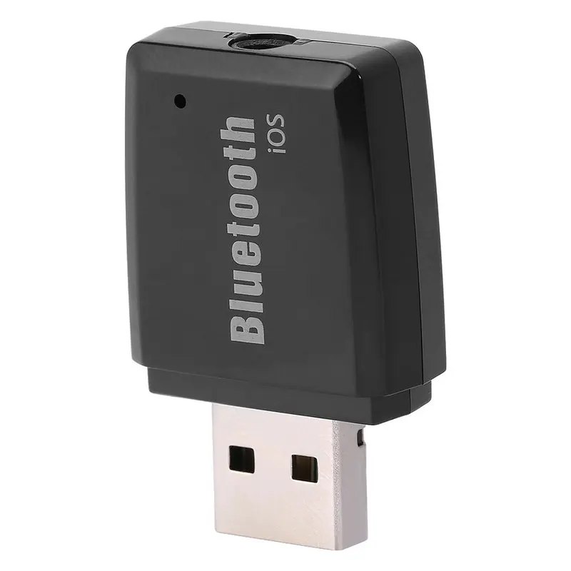 Портативный USB Bluetooth 4,1 музыкальный приемник беспроводной стерео аудио адаптер автомобильный комплект для IOS Android смартфон планшет ПК черный белый