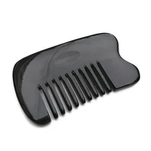 Black Horn Hair Combs Health Care Anti-static Beauty Make Up Fish Shape Massage Brushes NEW Gift -15