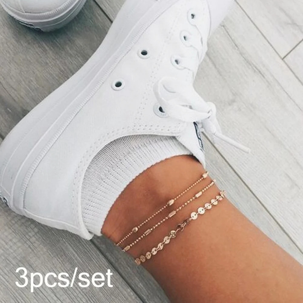 Bohemian Multilayer Beads Anklets For Women Fashion Sequins Anklet Bracelet On Leg Summer Beach Anklet Set Female Foot Jewelry Bohemian Multilayer Beads Anklets For Women Fashion Sequins Anklet Bracelet On Leg Summer Beach Anklet Set Female Foot Jewelry