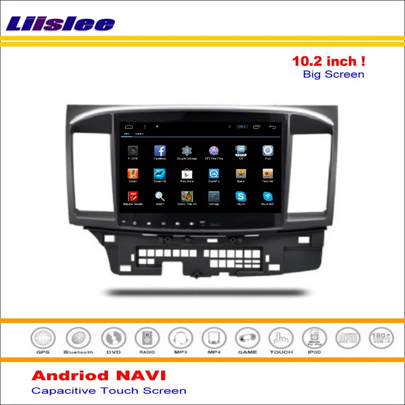 Cheap Liislee Car Android GPS Navigation System For Mitsubishi Lancer 2007~2016 Radio Stereo Audio Video Multimedia ( No DVD Player ) 2