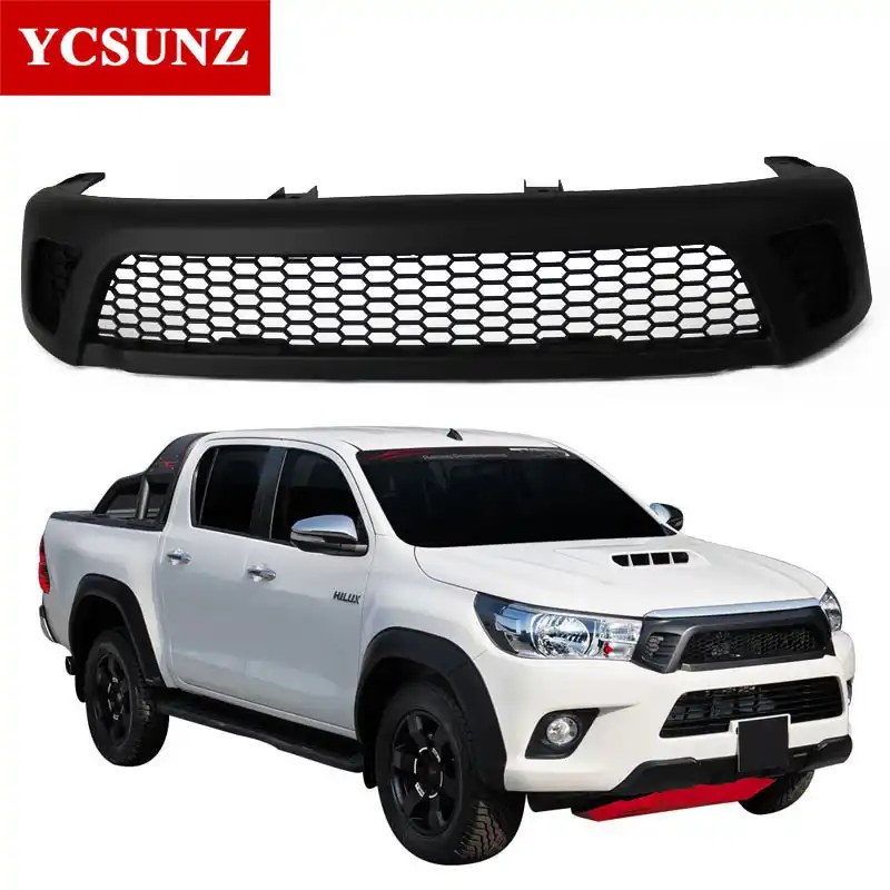 2016 2017 LED Raptor rejilla para Toyota Hilux Revo protector de