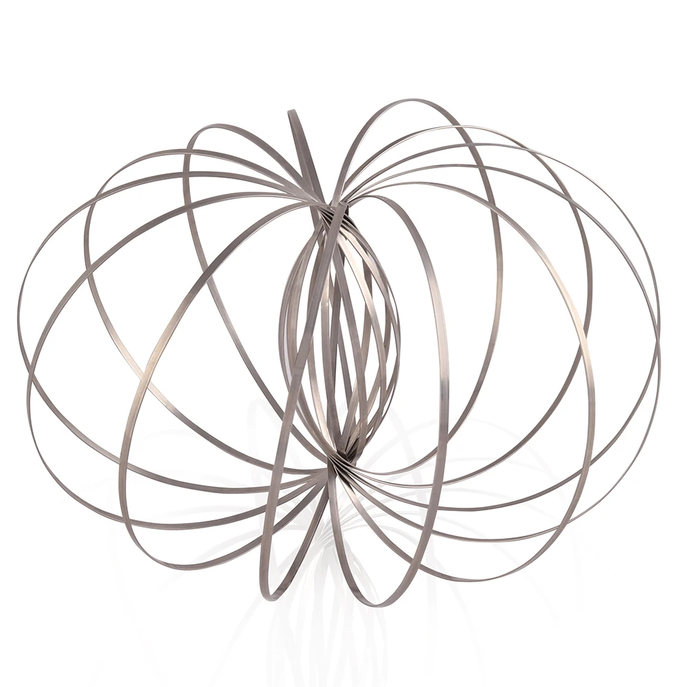 Steel Flow Ring Toys Spring Magic Rings Sensory Interactive